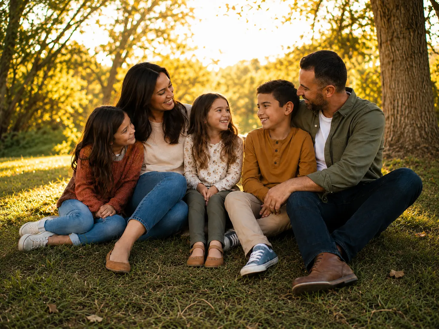 Family receiving TLK Care behaviour therapy for children and adults in a warm home setting.